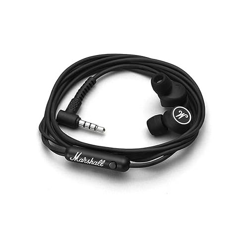 마샬 Marshall Mode in-Ear Headphones, Black & White