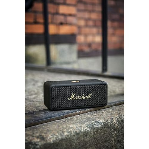 마샬 Marshall Emberton Bluetooth Portable Speaker - Black & Brass
