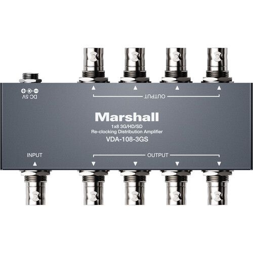 마샬 Marshall Electronics 1 x 8 3G/HD/SD-SDI Reclocking Distribution Amplifier