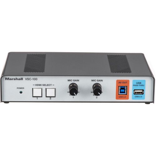 마샬 Marshall Electronics AV Consolidator Bridge with Dual HDMI and USB Pass-Through