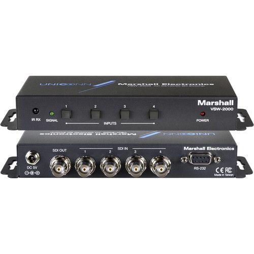 마샬 Marshall Electronics VSW-2000 4x1 3G-SDI Switcher