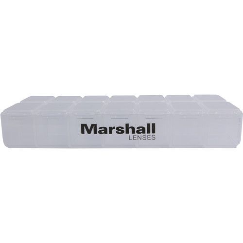 마샬 Marshall Electronics 2.3, 2.8, 6.0, 8.0, 12.0 & 16.0mm M12 Fixed Focal Lens Kit with Multi-Compartment Case