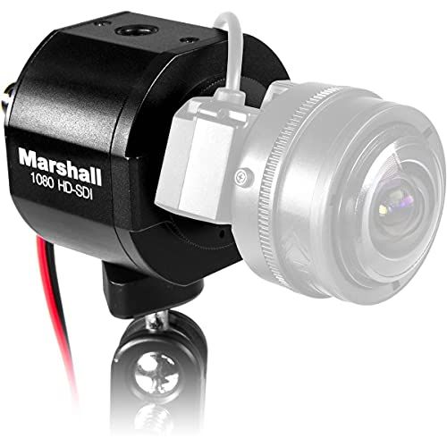 마샬 Marshall CV343-CS Compact Broadcast Full-HD (3G-SDI) POV Camera (50/60/25/30 fps) with CS Mount, 2.5 Megapixel 1/3 CMOS Sensor, 16:9 Progressive Scanning System