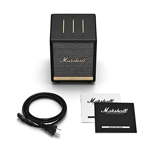 마샬 Marshall Uxbridge Home Voice Speaker with Amazon Alexa Built-in, Black