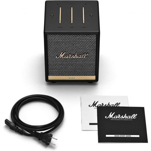 마샬 Marshall Uxbridge Home Voice Speaker with Amazon Alexa Built-in, Black