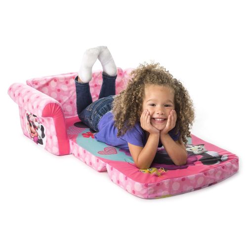  Marshmallow Furniture, Childrens 2 in 1 Flip Open Foam Sofa, Minnie Mouse, by Spin Master