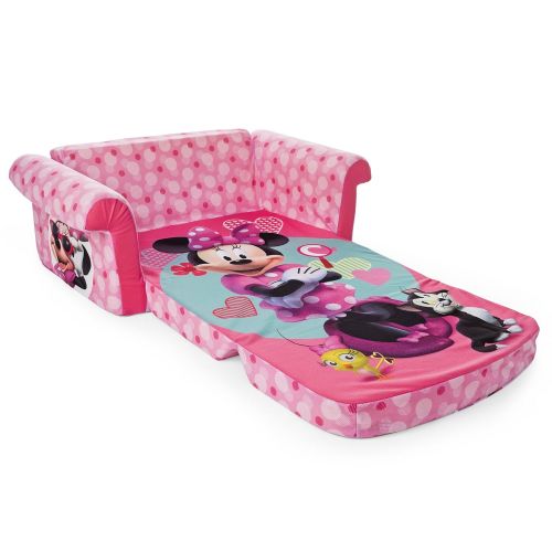  Marshmallow Furniture, Childrens 2 in 1 Flip Open Foam Sofa, Minnie Mouse, by Spin Master