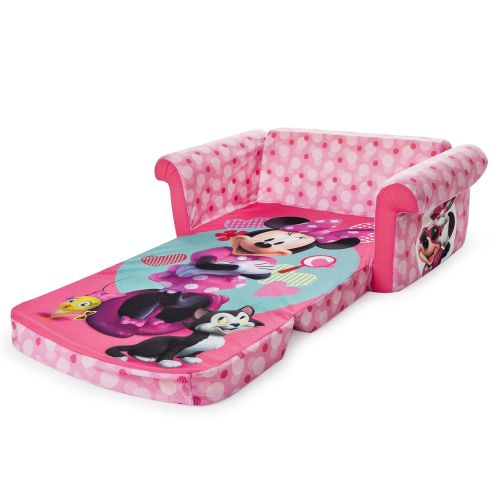  Marshmallow Furniture, Childrens 2 in 1 Flip Open Foam Sofa, Minnie Mouse, by Spin Master