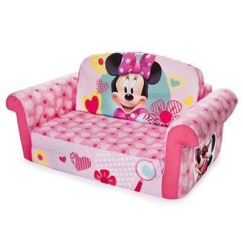  Marshmallow Furniture, Childrens 2 in 1 Flip Open Foam Sofa, Minnie Mouse, by Spin Master