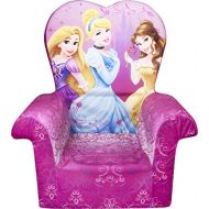 Marshmallow Furniture Childrens Toddler Foam High Back Chair for Ages 18 Months and Up, Disney Princesses