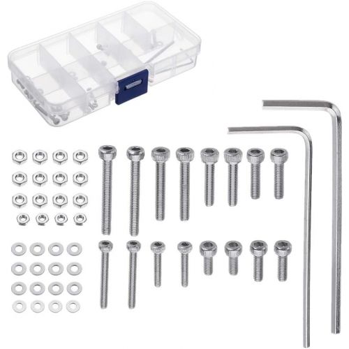  Marsrut 50pcs/set universal Turntable Headshell Cartridge Mounting Kit Stainless Steel Bolts Hex Socket Head Screws Nuts Set with mixed boxed.