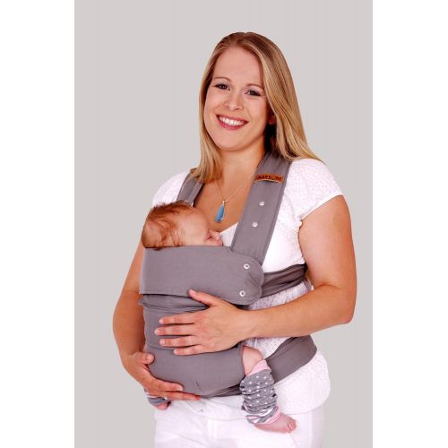  Marsupi Compact and Soft, Front and Side Baby Carrier - Slate Grey