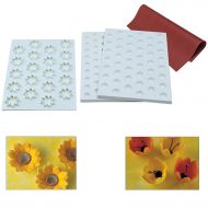 Martellato Kit for Shaping Edible Flowers, with Cutting Sheet of 8-Petal Flower