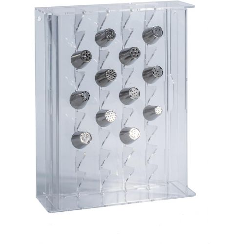  Martellato Clear Plexiglass Display Holder Stand for 32 Pastry Tubes (Not Included)
