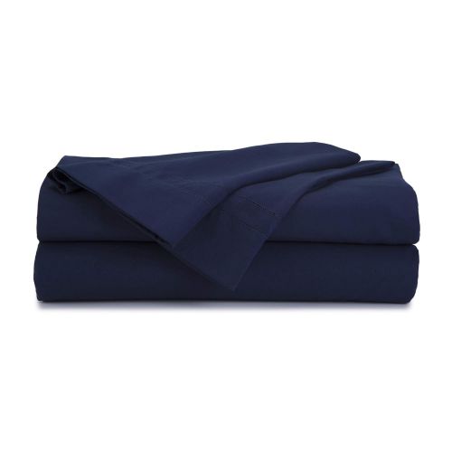  Martex 2000 Series Ultra-Soft Hemstitched Sheet Set, King, Navy