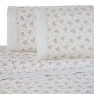 Martex Decorative Lace Hem Sheet Set, Full, Pink Floral