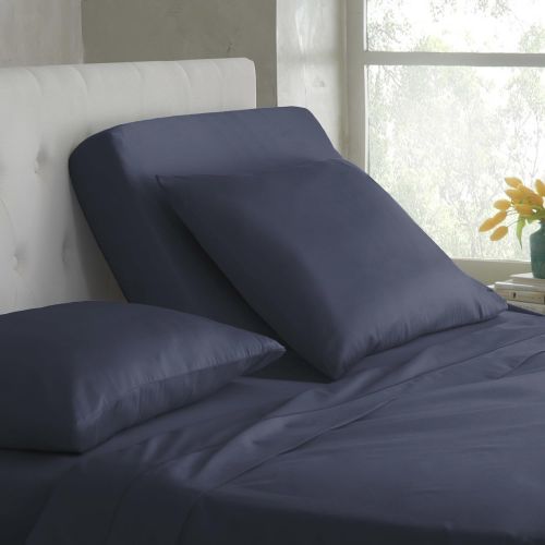  Martex Split King Sheet Set for Mattresses with Adjustable Bases, Indigo, 5 Piece