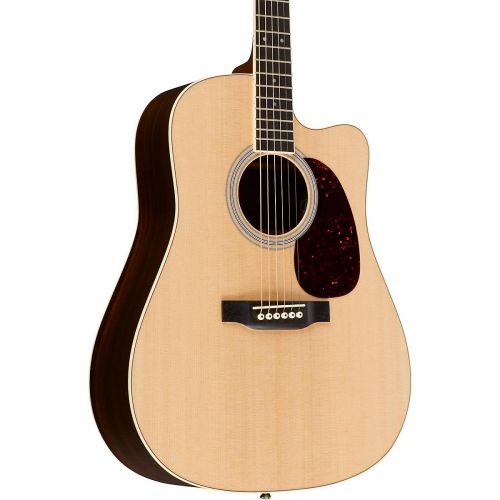  Martin},description:A Sitka spruce top is paired with East Indian rosewood sides and three-piece back in a classic combination called the Custom DC-MMVE Dreadnought Acoustic-Electr