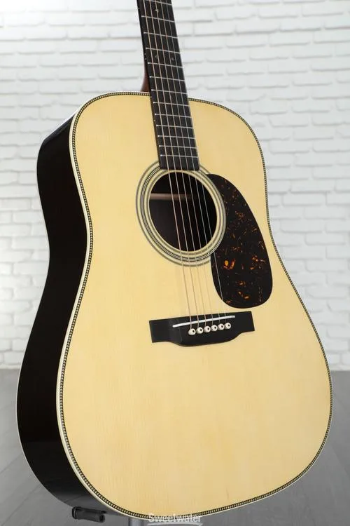 Martin Sweetwater Select 28 Style Herringbone Dreadnought Acoustic Guitar with Modified V Neck and Adirondack Top