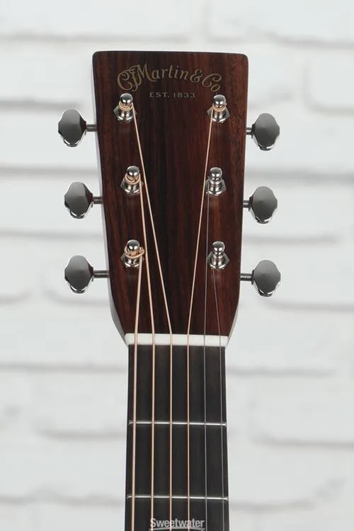  Martin Sweetwater Select 28 Style Herringbone Dreadnought Acoustic Guitar with Modified V Neck and Adirondack Top