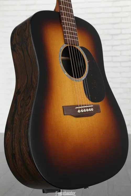 Martin D-X2E Dreadnought Acoustic-electric Guitar - Ziricote Burst