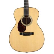 Martin OM-28E Left-handed Acoustic-electric Guitar - Natural with Fishman Aura VT Enhance Electronics