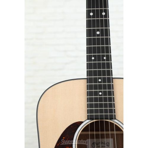  Martin D Jr-10E Left-Handed Acoustic-electric Guitar - Natural Spruce