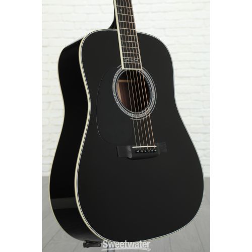  Martin D-35 Johnny Cash Left-Handed Acoustic Guitar - Black