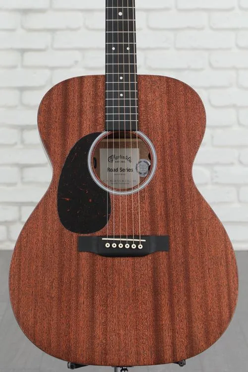  Martin 000-10E Left-Handed Acoustic-Electric Guitar - Natural Satin Sapele