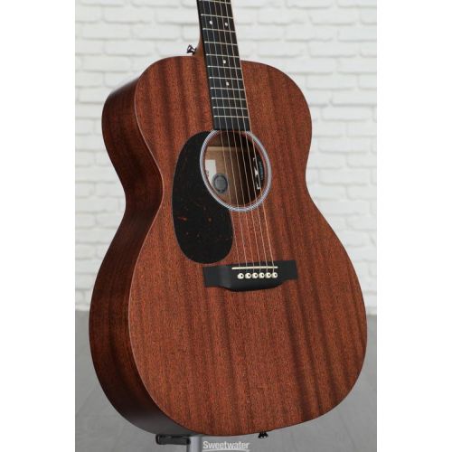  Martin 000-10E Left-Handed Acoustic-Electric Guitar - Natural Satin Sapele