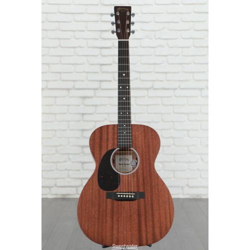  Martin 000-10E Left-Handed Acoustic-Electric Guitar - Natural Satin Sapele
