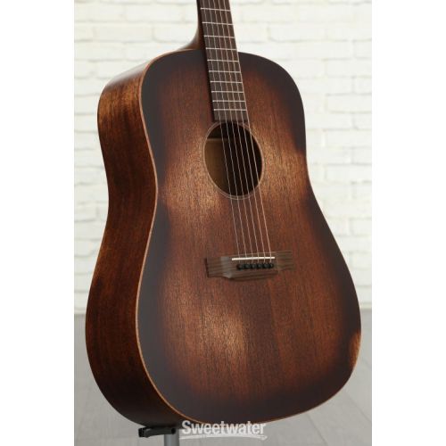  Martin D-15M StreetMaster Left-Handed Acoustic Guitar - Mahogany Burst