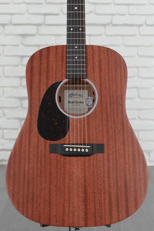  Martin D-10E Road Series Left-Handed Acoustic-Electric Guitar - Natural Sapele