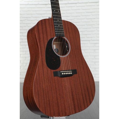  Martin D-10E Road Series Left-Handed Acoustic-Electric Guitar - Natural Sapele