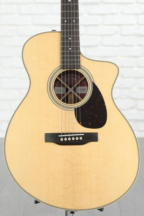  Martin SC-28E Acoustic-electric Guitar with Fishman Aura VT Blend Electronics - Aged Natural Demo