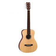 Martin LX1E Acoustic Guitar W/ Fishman Sonitone electronics Solid Sitka spruce top Modified O-14 fret body Inlaid boltaron w/red