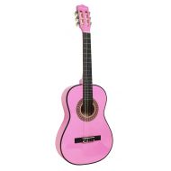 Martin Smith 6 String Classical Guitar 3/4 Size 36 inches for Children, Pink (W-560-PNK)