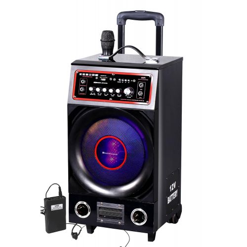  Martin Ranger KA-PA08 Pull-N-Go Portable Wireless PA System with Built-In USBSD Card Reader