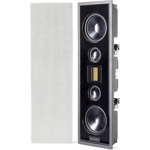  MartinLogan - Edge - High Performance In-Wall Speaker - Each - White