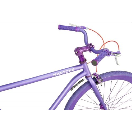  Martone Cycling Co. Mens La Rola Bicycle 56 Diamond Frame, Purple, 52cm/One Size