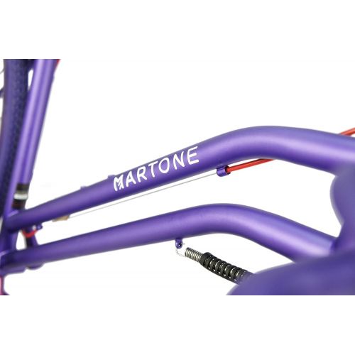  Martone Cycling Co. Mens La Rola Bicycle 56 Diamond Frame, Purple, 52cm/One Size