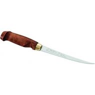 [아마존베스트]Marttiini 901315 Finnish Filleting Knife, Blade 15.5 cm, Birch Wood Handle, Leather Sheath