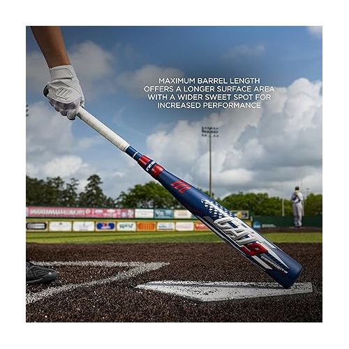  Marucci CAT9 Composite Pastime -3 BBCOR Metal Baseball Bat, 2 5/8