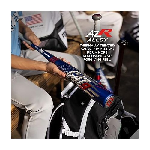  Marucci CAT9 Pastime USSSA Senior League Metal Baseball Bat, 2 3/4