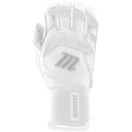 Marucci - 2021 Signature Batting Glove Full WRAP White (MBGSGN3FW-W/W-AM), Adult Medium