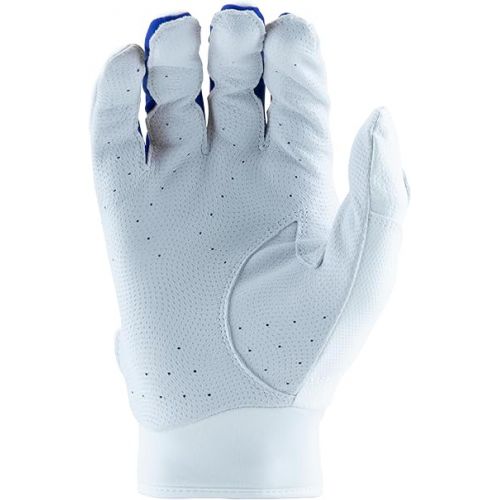  MARUCCI Signature Youth Batting Glove V4, White/Royal Blue, Youth Medium