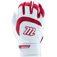 MARUCCI Signature Youth Batting Glove V4, White/RED, Youth Small