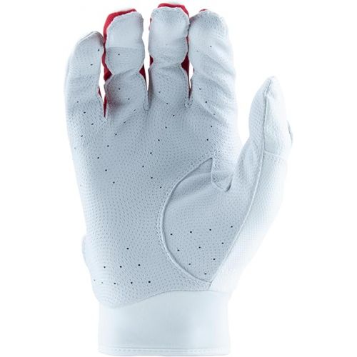  MARUCCI Signature Youth Batting Glove V4, White/RED, Youth Medium