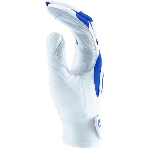  MARUCCI Signature Batting Glove V4, White/Royal, Adult X-Large