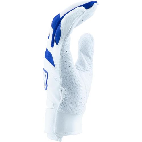  MARUCCI Signature Batting Glove V4, White/Royal, Adult X-Large